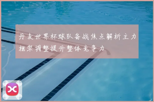 丹麦世界杯球队备战焦点解析主力框架调整提升整体竞争力